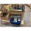 Image 1 : Pallet of misc. set dec items - includes tools/ framed wall hangings/ decorative pieces etc.