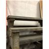 Image 2 : "Ivy + Bean Movie" Cement looking wooden picnic table (approx. 6ft wide x 66in depth x 29in height)