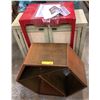 Image 1 : "Ivy + Bean Movie" Group of assorted furniture - includes red side table/ vintage 2 door cabinet & m