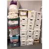 Image 1 : Large group of assorted set dec wardrobe supplies - includes women's tights/ socks/ men's solid toqu