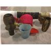 Image 4 : "Ivy + Bean Movie"  Large group of mics sec dec items - Includes Table lamp wicker light fixtures, s