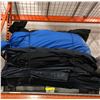 Image 1 : "Ivy + Bean Movie"  Pallet full of fabric tarps/ coverings