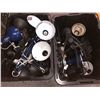 Image 1 : Two totes full of assorted light fixtures