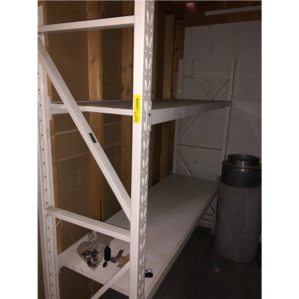 "Ivy + Bean Movie" White industrial shelving rack - Includes two upright and four beams (Upright app