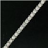 Image 2 : 18k White Gold 3.48 ctw Diamond Line Tennis Bracelet