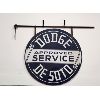 Image 1 : NO RESERVE RARE 1950'S DOUBLE SIDED DE SOTO SERVICE SIGN
