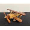 Image 2 : NO RESERVE Wooden Hand Carved Vintage Bi Plane