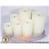 Image 1 : SET OF REMOTE ARTIFICIAL LIGHT UP CANDLES