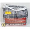 Image 1 : GRAY FLANNEL FULL SHEET SET 100%COTON