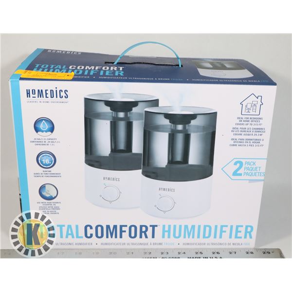 HOMEDICS TWO COOL MIST HUMIDIFIER