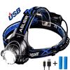 Image 1 : NEW TACTICAL LED USB RECHARGEABLE HEADLAMP