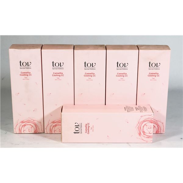 6 NEW BOTTLES TAN TOV CAMELLIA COOLING CC