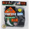 Image 1 : BLACK WORK BOOT SOCKS,6-12,PACK OF 6,FRUIT OF THE