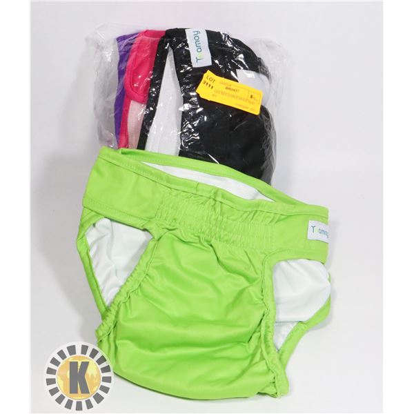 4 TEAMAY REUSABLE MALE DOG DIAPERS