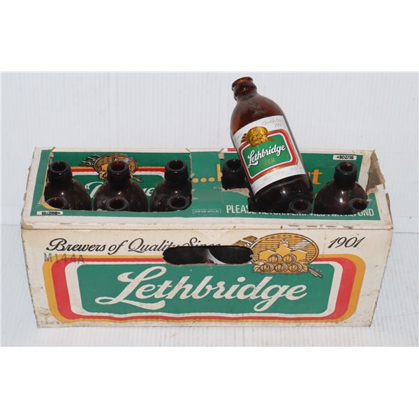 EMPTY CASE OF LETHBRIDGE BEER