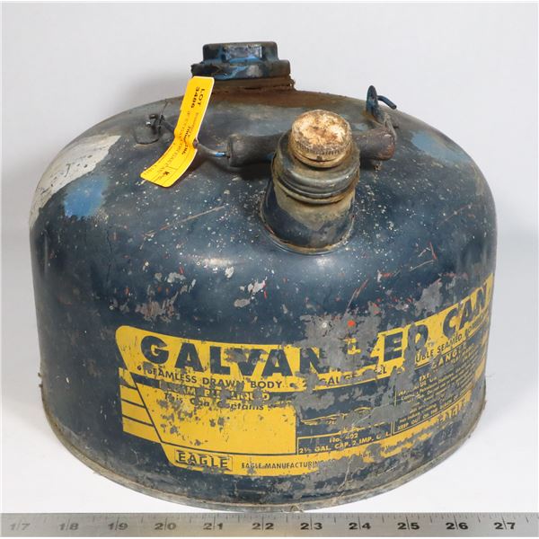 VINTAGE 2.5 GALLON GAS CAN