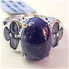 Image 1 : SILVER LAPIS LAZULI(6.3CT)  RING (~SIZE 9.5)