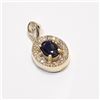 Image 3 : 10K YELLOW GOLD NATURAL BLUE SAPPHIRE(0.55CT)