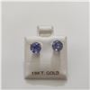 Image 1 : 10K WHITE GOLD TANZANITE(1.72CT) EARRINGS