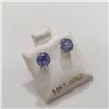 Image 2 : 10K WHITE GOLD TANZANITE(1.72CT) EARRINGS