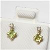 Image 3 : 10K YELLOW GOLD PERIDOT(0.4CT) DIAMOND(0.06CT)