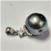 Image 1 : SILVER TAHITIAN PEARL PENDANT