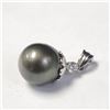 SILVER TAHITIAN PEARL PENDANT