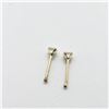 Image 2 : 14K YELLOW GOLD CUBIC ZIRCONIA  EARRINGS