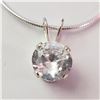 Image 1 : SILVER CUBIC ZIRCONIA NECKLACE (~LENGTH 16INCHES)