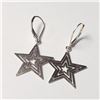 Image 2 : SILVER STAR HOOP EARRINGS