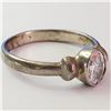 Image 2 : SILVER CUBIC ZIRCONIA RING (SIZE 9)(WEIGHT 3.44G)