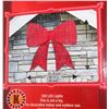 Image 1 : CHRISTMAS RED BOW WITH LED LIGHTS 34"X36"