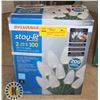 Image 1 : WHITE CHRISTMAS LIGHTS (1 SETS OF 100 C6 LIGHTS