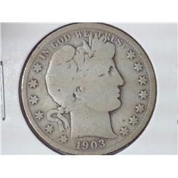 1903-S Barber Half Dollar