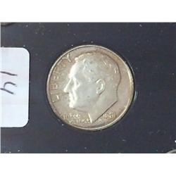 1961 Roosevelt Dime (Proof) In Plastic Holder