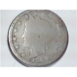 1889 Liberty "V" Nickel