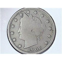 1906 Liberty "V" Nickel (VG+)