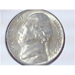 1944-P Jefferson War Nickel (UNC) 35% Silver