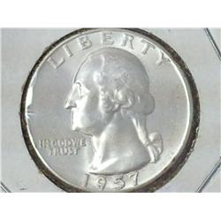 1957 Washington Silver Quarter (UNC)