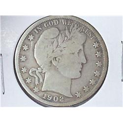1902-O Barber Half Dollar (VG)
