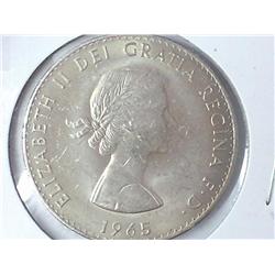 1965 Great Britian Churchill Crown (UNC)