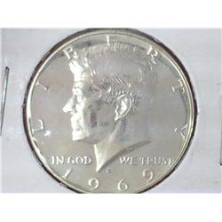 1969-S Kennedy Half Dollar (Gem Proof) 40% Silver