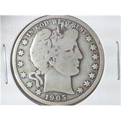 1905 Barber Half Dollar (VG)