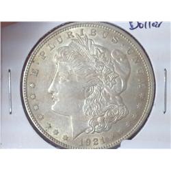 1921 Morgan Silver Dollar (UNC)