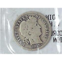 1915 Barber Dime