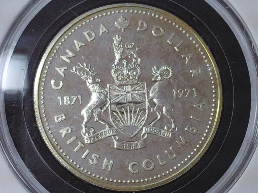1971 Canada British Columbia Dollar (Specimen)
