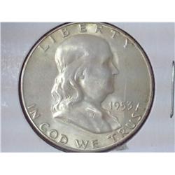 1953-S Franklin Half Dollar (UNC)