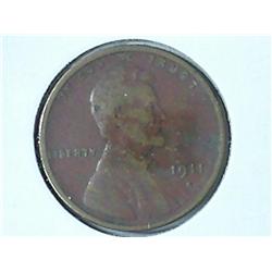 1911-S Lincoln Cent (VG+)