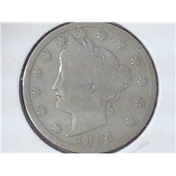 1884 Liberty "V" Nickel (Semi-Key)