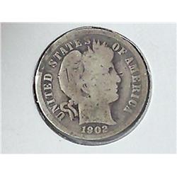 1902 Barber Dime